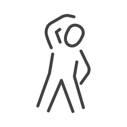 Icon of a person stretching