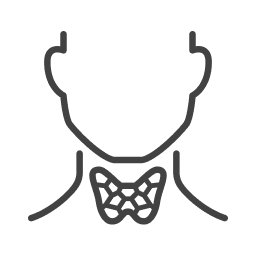 Icon representing the thyroid