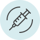 Syringe icon suggesting botox and fillers treatment